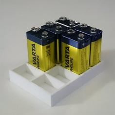 Simple 9V Battery Holder 3D Printer Model