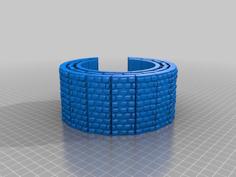 Flexible Brick Wall 3D Printer Model