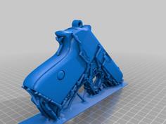 Walther PPK With Supports Remix 3D Printer Model