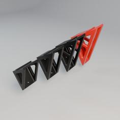 0 Gauge Rail Wall Mounts 3D Printer Model