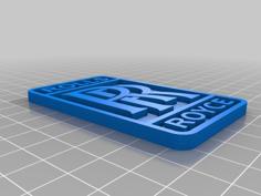 RR Keyring 3D Printer Model