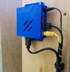 Raspberry Pi Case – Wall Or Monitor Mounted With HDMI Option 3D Printer Model