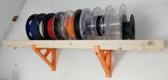 Filament Shelf Bracket 3D Printer Model