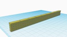 OO Scale Wall. Model Railway- Diorama 3D Printer Model