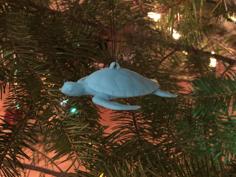 Sea Turtle Christmas Ornament 3D Printer Model