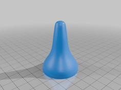 Tall Toilet Bolt Cap -No Cut! 3D Printer Model