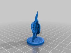 Orc With Spear 3D Printer Model