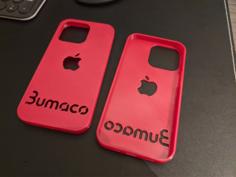 IPhone 13 Pro Cover With Apple Logo 3D Printer Model