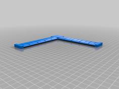 Right Angle Ruler 3D Printer Model