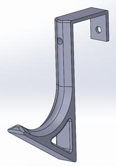 Strong Door Coat Hanger For 1-3/4″ Leaf 3D Printer Model