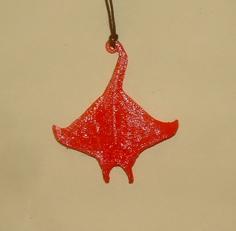 Manta-Ray Pendant 3D Printer Model