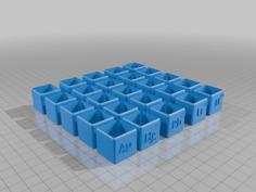 Periodic Table Advent Calendar 3D Printer Model