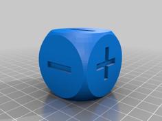 Math Simbols Dice 3D Printer Model