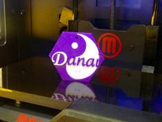 Name Tag Danai 3D Printer Model