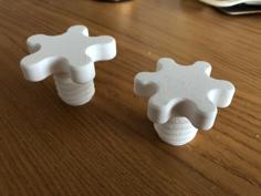 Customisable Flower Knob V1.1 3D Printer Model