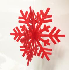 Snow Flake Ornament For Your Christmas Tree 3D Printer Model