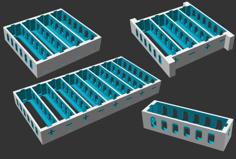 Customizable 18650 Battery Holder High Current 3D Printer Model