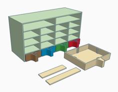 Small Screw Sorting Box 3D Printer Model