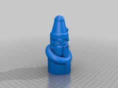 Santa Wine Bottle Topper 3D Printer Model