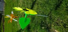 Sunflower Wind Spinner 3D Printer Model