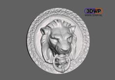 Lion Head Wall Hanger (Door Lion 3D Scan) 3D Printer Model