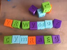 Welsh Alphabet Blocks For Kids 3D Printer Model