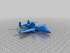 A-10 ThunderboltⅡ And Military Radar 3D Printer Model