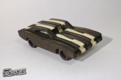 Laser Cut 1970 Dodge Charger Simplified CNC / Laser Model