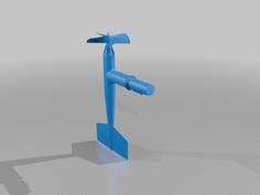 Propeller Anemometer 3D Printer Model