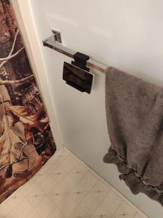 Towel Rack Phone Holder 3D Printer Model