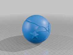 Mozambique Country Ball 3D Printer Model