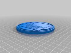 Gila Monster Southwestern Coaster 100mm 3D Printer Model