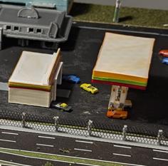 Fuel Station 1:400 3D Printer Model