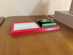 ESP32 Breakout Board + Breadboard Support 3D Printer Model