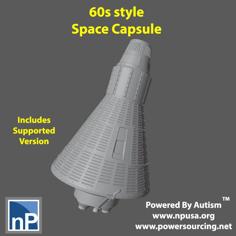 Modern Marvels – December 2023 60s Space Capsule 3D Printer Model