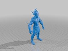 Fire Elemental 3D Printer Model