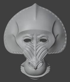 Mandrill Mask 3D Printer Model