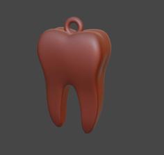 Tooth Keychain 3D Printer Model