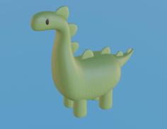 Worried Dinosaur 3D Printer Model