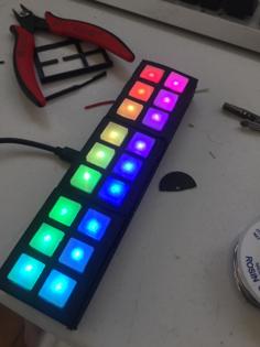 3D Printed LED Keyboard 3D Printer Model