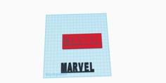 Marvel Logo 3D Printer Model