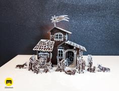 Nativity Scene Bethlehem Kit Card 3D Printer Model