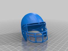 Football Helmet 3D Printer Model