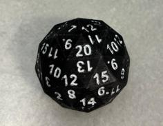 Normal Distributed D20 Die 3D Printer Model