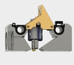 Volcano Fan Mount For Robo3d Titan Carriage 3D Printer Model