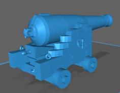 32 Pounder Gun 3D Printer Model