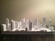 Dallas Skyline (downtown) 3D Printer Model