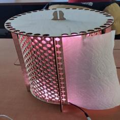 Laser Cut LED Paper Towel Holder