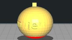 Boule De Noel Personnalisable 3D Printer Model