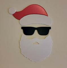 Cool Santa Wall Decoration 3D Printer Model